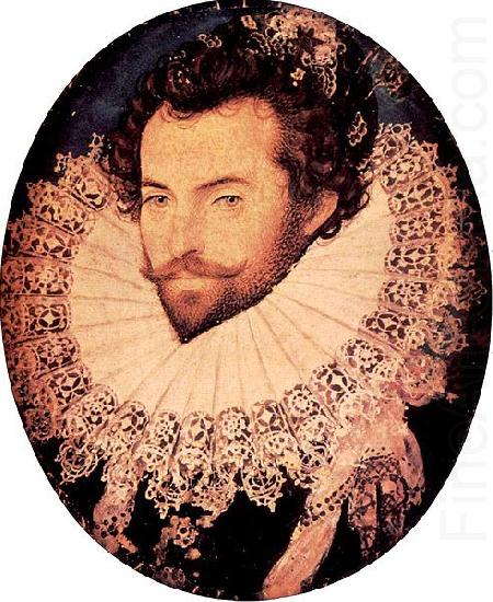 Portrait of Sir Walter Raleigh, Nicholas Hilliard